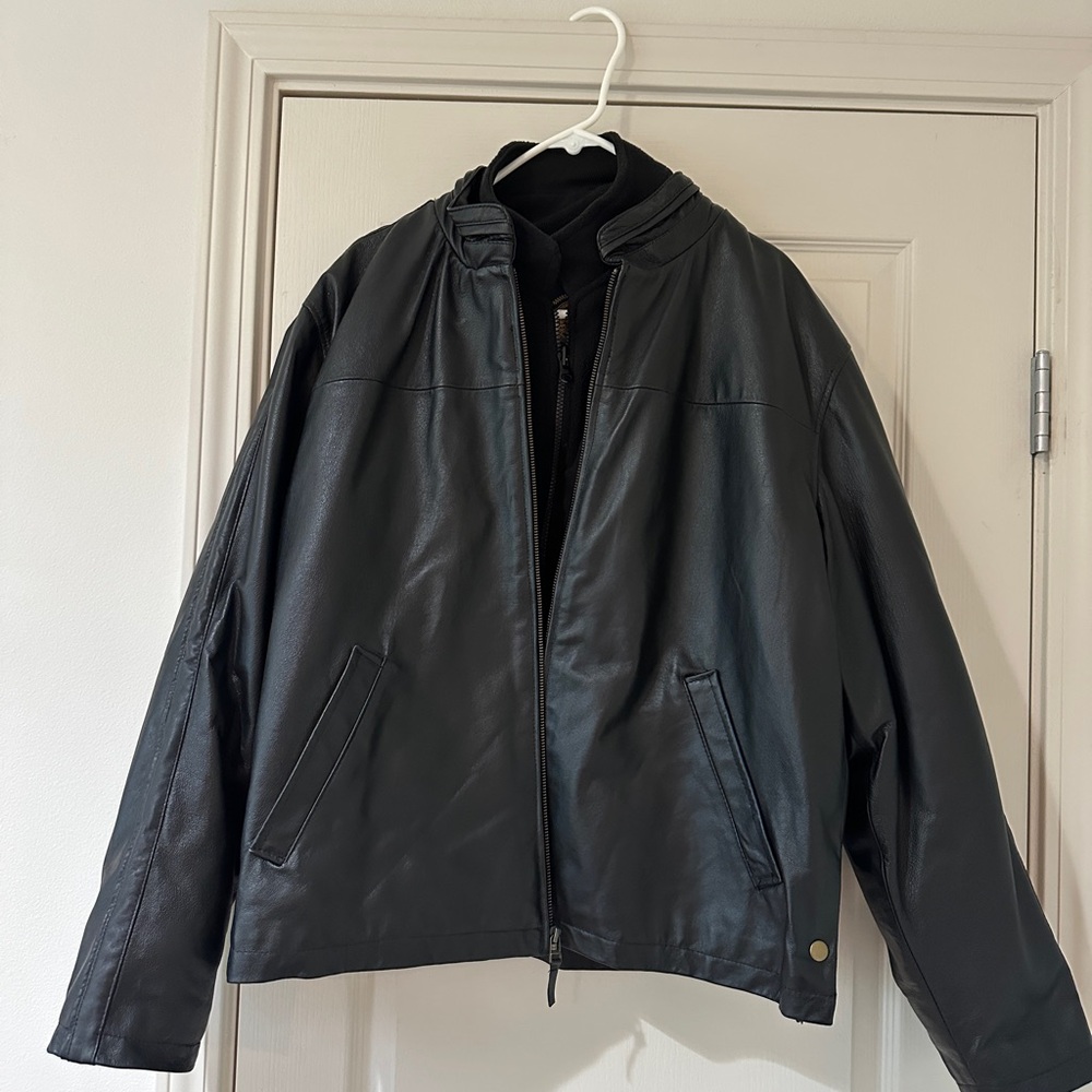 Black Lightweight Shirt Jacket with High Collar